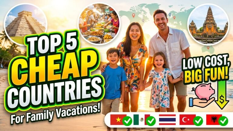 Cheap countries to visit with family