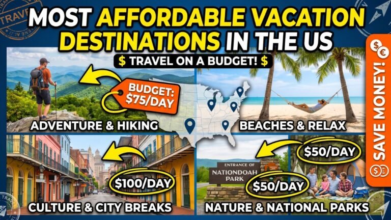 Most Affordable Vacation Destinations in the US